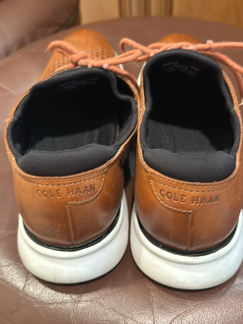 COLE HAAN- Men's Leather Casual Lace-Up Shoes - Brown